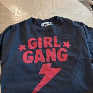 Rebel Forever Black Tee with Red Graphic